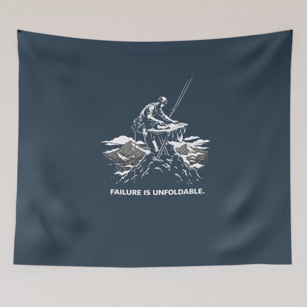 Item preview, Failure Is Unfoldable. – Extreme Ironing Silhouette | Funny Obscure Sport designed and sold by RollFuzzy.
