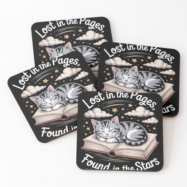 Item preview, Lost In The Pages, Found In The Stars Cat Bookish designed and sold by Voidbinder.