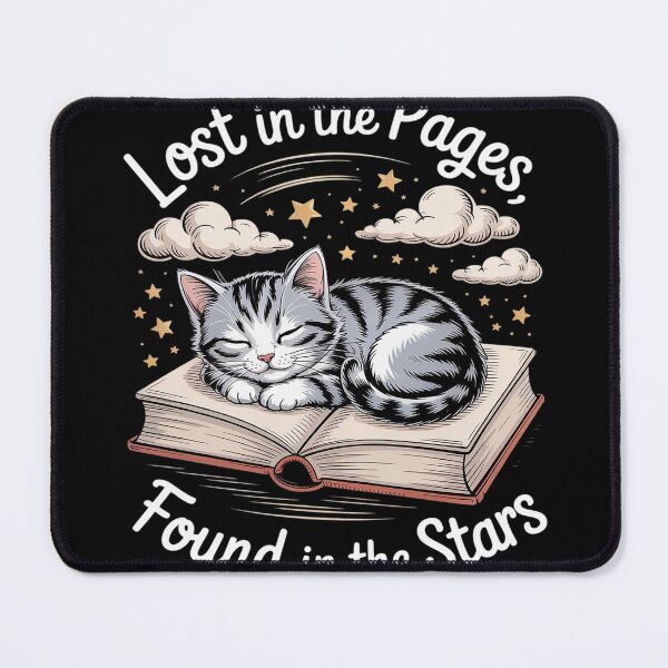 Item preview, Lost In The Pages, Found In The Stars Cat Bookish designed and sold by Voidbinder.