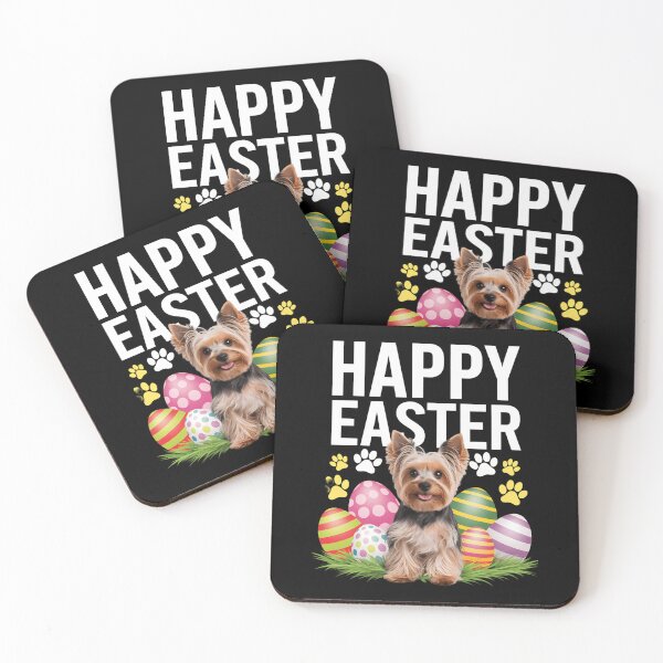 Item preview, Yorkie Yorkshire Terrier Dog Breed Happy Easter designed and sold by Morphologiona.