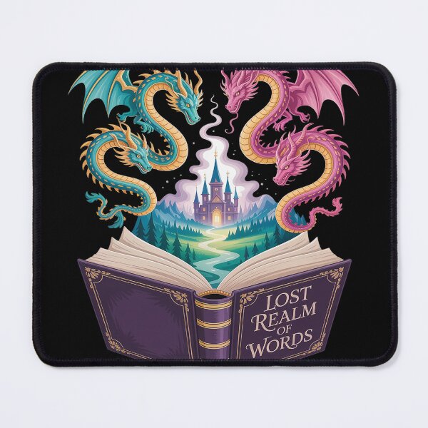 Item preview, Lost in the realm of words, ADHD fantasy book lover designed and sold by Voidbinder.