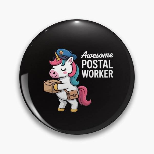 Item preview, Postal Worker Mailman I Awesome Unicorn Postman designed and sold by ForestMmost.