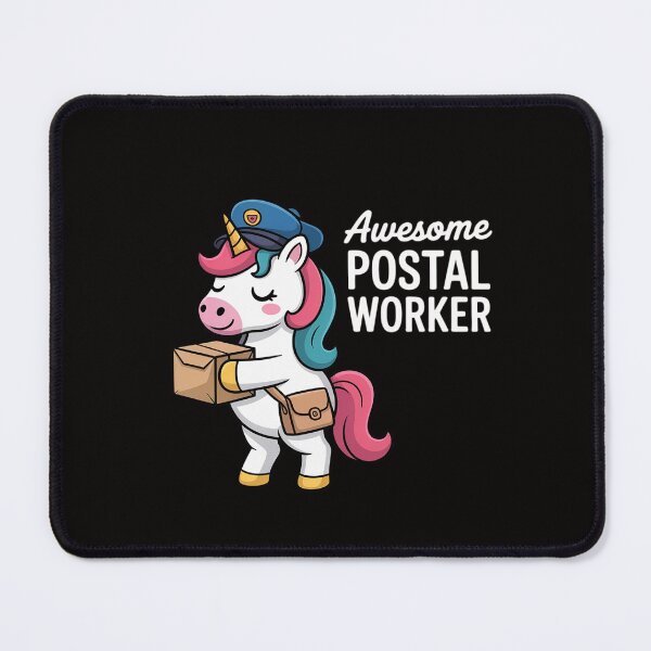 Item preview, Postal Worker Mailman I Awesome Unicorn Postman designed and sold by ForestMmost.