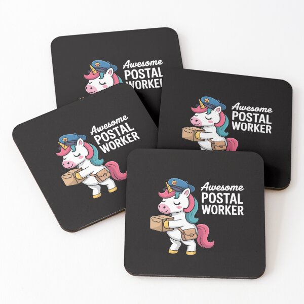 Item preview, Postal Worker Mailman I Awesome Unicorn Postman designed and sold by ForestMmost.