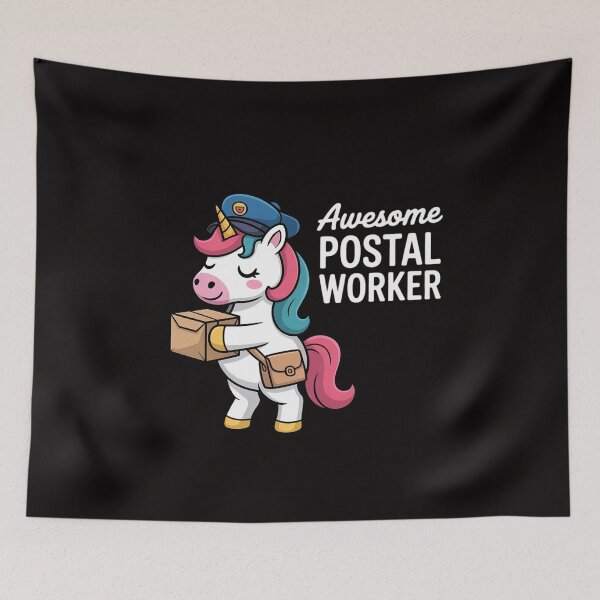 Item preview, Postal Worker Mailman I Awesome Unicorn Postman designed and sold by ForestMmost.