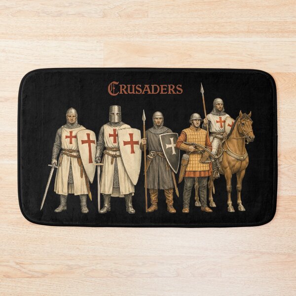 Item preview, Crusader Templar Knights Medieval Army Art designed and sold by Retr0Tshirts.