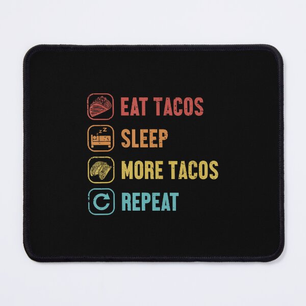 Item preview, Eat Sleep Tacos Repeat Hard Shell Al Pastor Seasoning Taco designed and sold by charitashmoqs.
