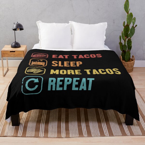 Item preview, Eat Sleep Tacos Repeat Hard Shell Al Pastor Seasoning Taco designed and sold by charitashmoqs.