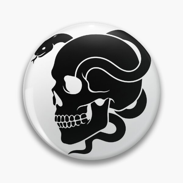Item preview, Skull with snake designed and sold by varshitha2024.
