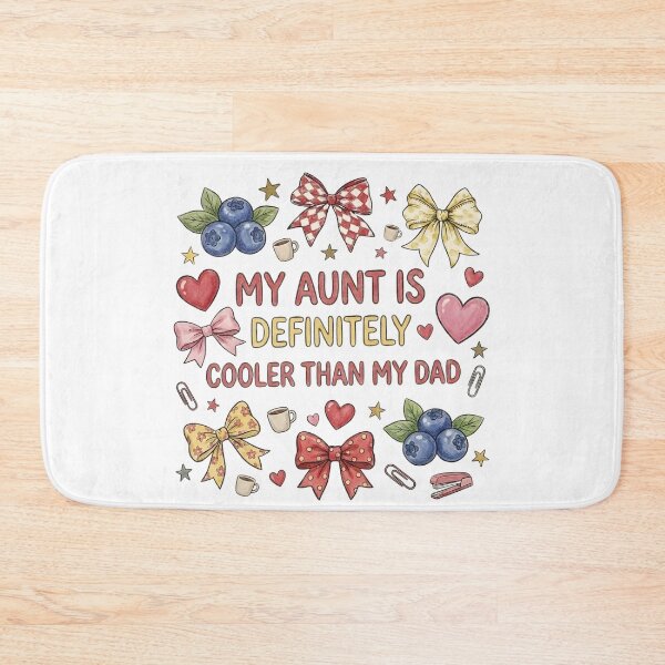 Item preview, My Aunt Is Definitely Cooler Than My Dad Funny Baby designed and sold by THREE LITTLE BEANS.