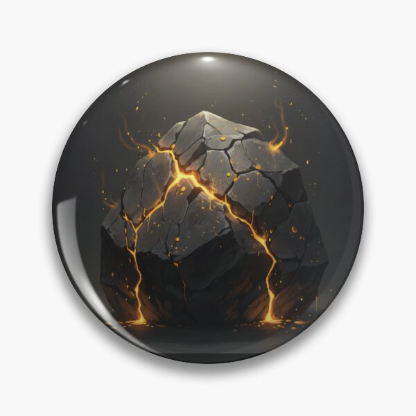 Item preview, Earthbending Emerald Golden Black Stone Art designed and sold by RedOrBlueIts4U.