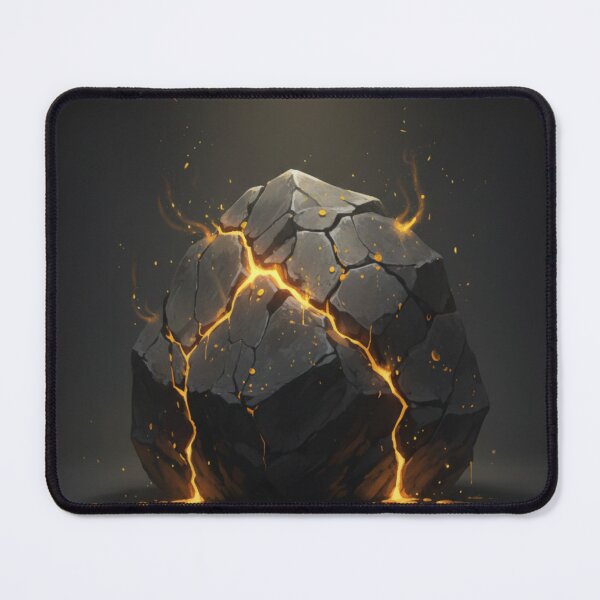 Item preview, Earthbending Emerald Golden Black Stone Art designed and sold by RedOrBlueIts4U.