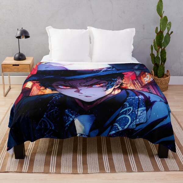 Item preview, Muzan Kibutsuji Demon Slayer Anime Traditional Kimono Portrait designed and sold by Raslbazola.
