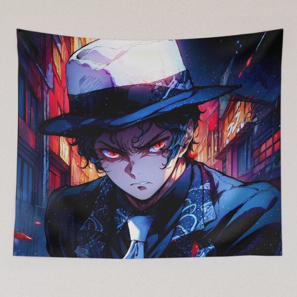 Item preview, Muzan Kibutsuji Demon Slayer Anime Traditional Kimono Portrait designed and sold by Raslbazola.