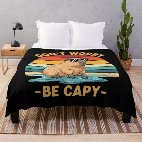 Item preview, Capybara Don't Worry Be Cappy Funny Capybara designed and sold by charitashmoqs.