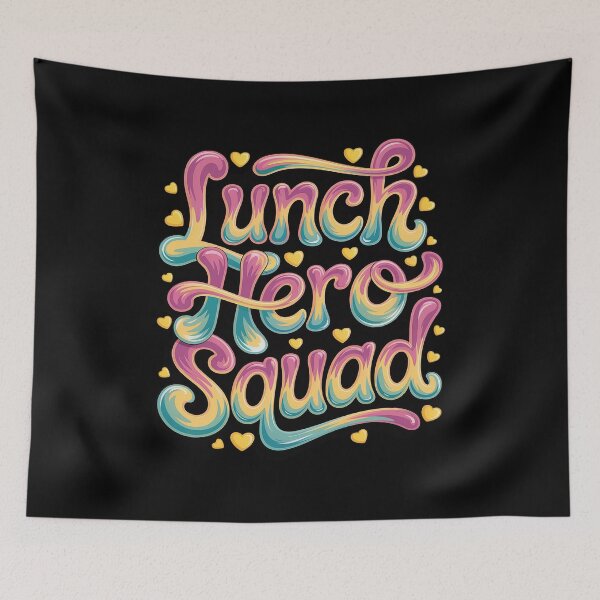 Item preview, Lunch Hero Squad Fun Colorful designed and sold by Voidbinder.