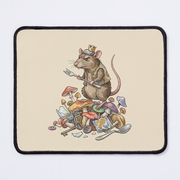 Item preview, Goblincore Aesthetic: Mushroom Hoarder Rat designed and sold by bapupa.