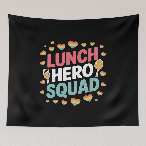 Item preview, Lunch Hero Squad Funny Lady Cafeteria Squad Worker designed and sold by Voidbinder.