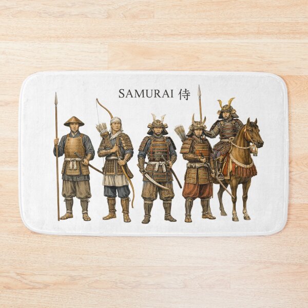 Item preview, Samurai Japanese Army Warrior Art designed and sold by Retr0Tshirts.