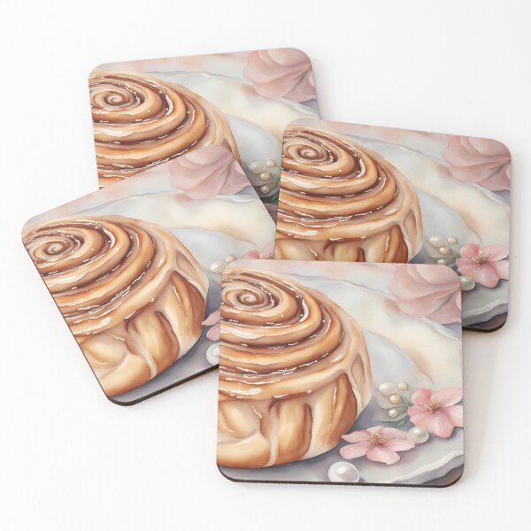 Item preview, Cinnamon Bun on Plate designed and sold by CalmnessbyChoice.