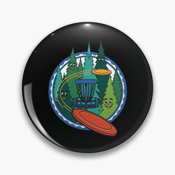 Item preview, Funny Disc Golf Flying Disc Basket Forest Scene designed and sold by LuminOrb.