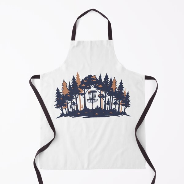 Item preview, Disc Golf Scene Forest Basket Silhouette designed and sold by LuminOrb.