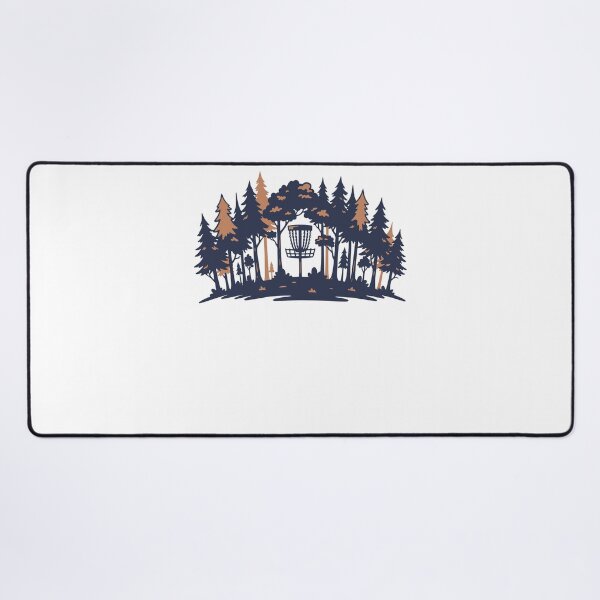 Item preview, Disc Golf Scene Forest Basket Silhouette designed and sold by LuminOrb.