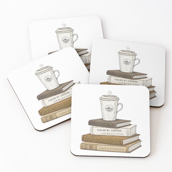 Item preview, Fueled by Caffeine and Ancient History Art designed and sold by Nemya art.
