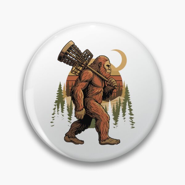 Item preview, Bigfoot Disc Golf Basket Walker Funny Disc Golfer designed and sold by LuminOrb.