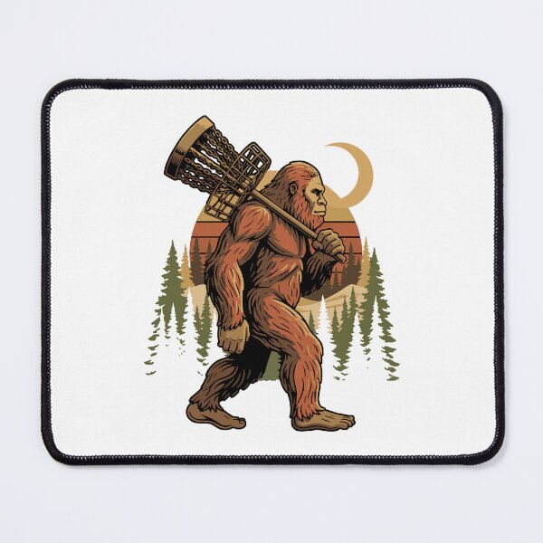 Item preview, Bigfoot Disc Golf Basket Walker Funny Disc Golfer designed and sold by LuminOrb.