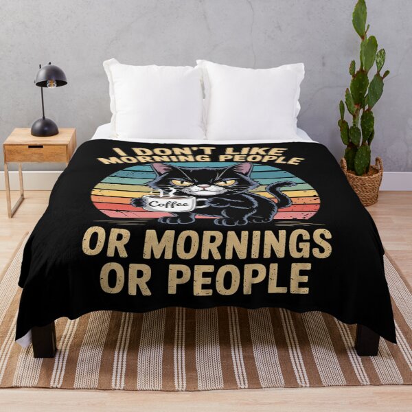 Item preview, I Hate Morning People And Mornings And People Coffee Cat  designed and sold by MyzoToyota.
