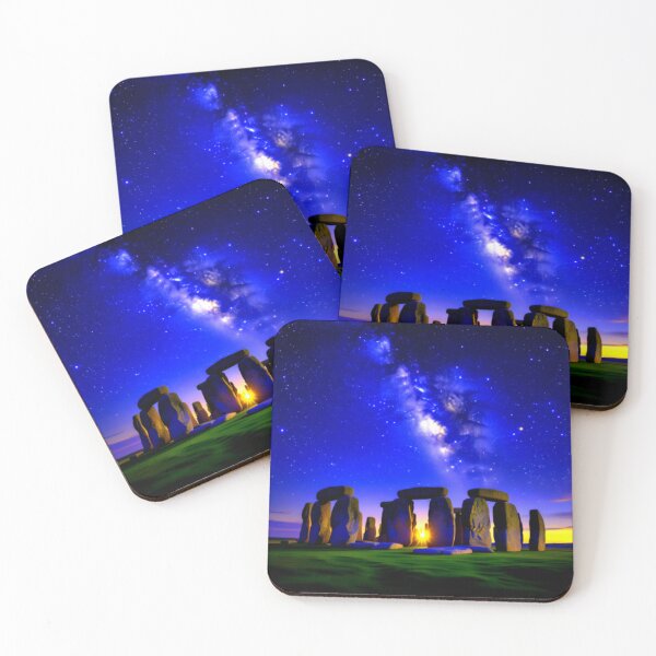 Item preview, stonehenge fluorescence dark night colorful abstract design designed and sold by SmashingDeals.