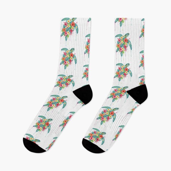 Item preview,  Tropical Hibiscus Floral Sea Turtle Summer Bloom designed and sold by zoughlal.