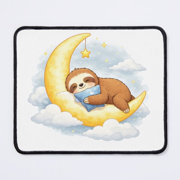 Item preview, Dreamy Sloth Moon Nap – Cute Sleepy Night Sky designed and sold by PunchDrop.