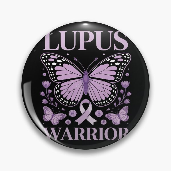 Item preview, Lupus Warrior Butterfly Lupus Awareness Lupus Fighter designed and sold by Shannon Bosley.