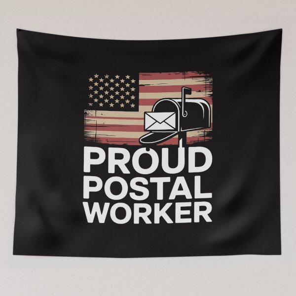 Item preview, Postal Carrier Proud Postal Worker American Flag Postman designed and sold by ForestMmost.