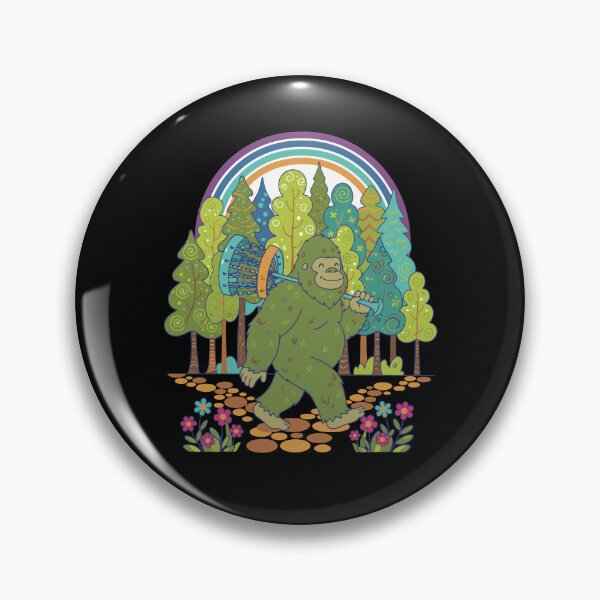 Artikelvorschau, Bigfoot Disc Golf Lustiger Disc Golfer Fliegende Scheibe entworfen und verkauft von LuminOrb.