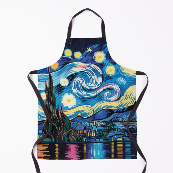 Item preview, Starry Night Reimagined | Neon Geometric Van Gogh Style Contempor designed and sold by Tamas Das.