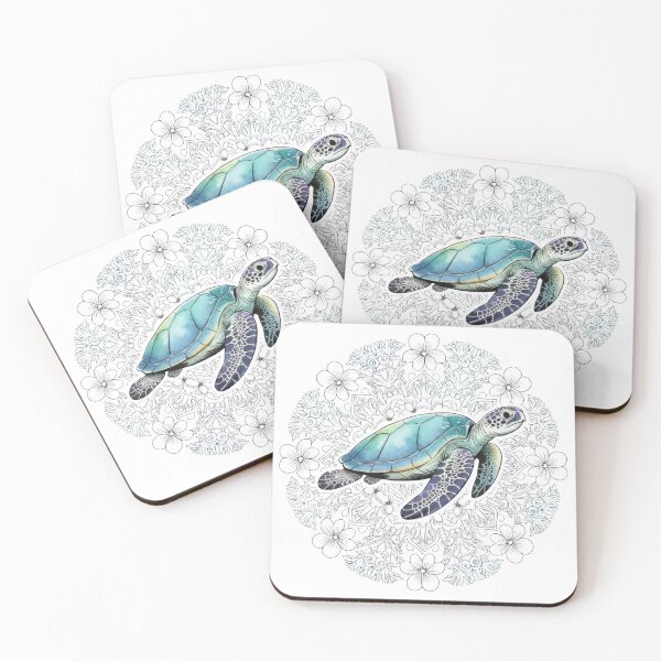 Item preview,  Intricate Mandala Sea Turtle Zen Coloring Style designed and sold by zoughlal.