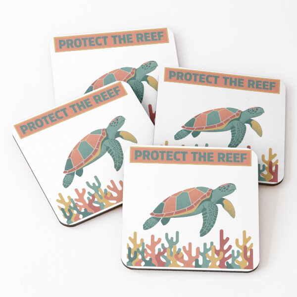 Item preview,  Protect The Reef Retro Sea Turtle Conservation designed and sold by zoughlal.