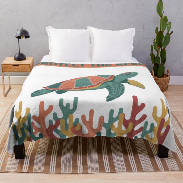 Item preview,  Protect The Reef Retro Sea Turtle Conservation designed and sold by zoughlal.