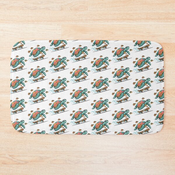 Item preview,  Radical Skater Sea Turtle Cartoon designed and sold by zoughlal.