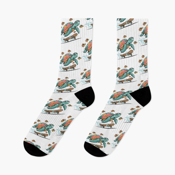 Item preview,  Radical Skater Sea Turtle Cartoon designed and sold by zoughlal.
