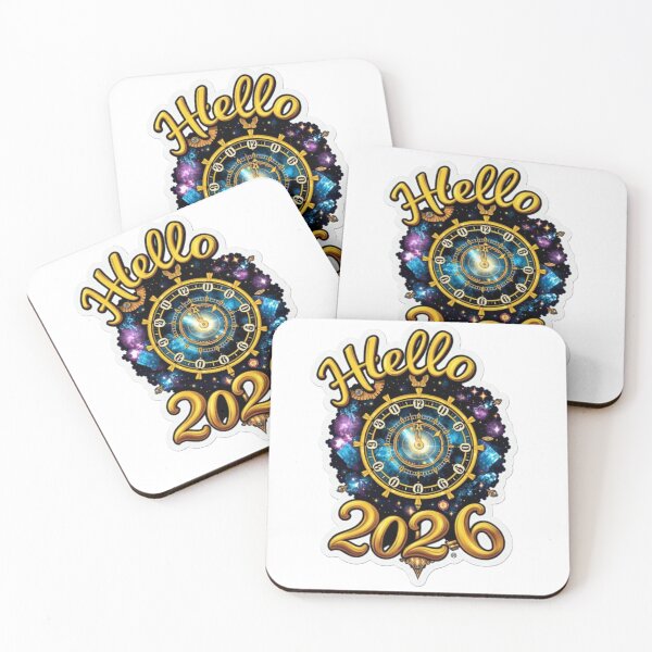 Item preview, Hello 2026 – Cosmic Clock New Year Celebration Design designed and sold by Mido-artister.