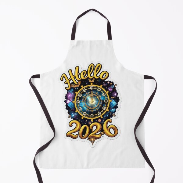 Item preview, Hello 2026 – Cosmic Clock New Year Celebration Design designed and sold by Mido-artister.