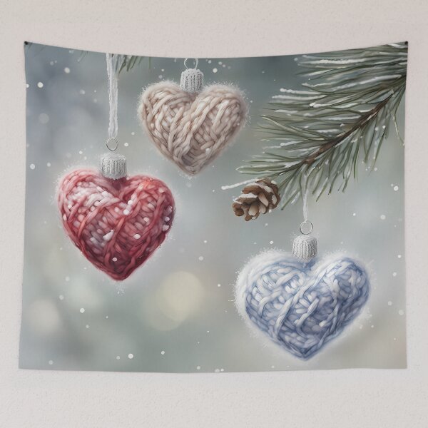 Item preview, Yarn Christmas Hearts designed and sold by CalmnessbyChoice.