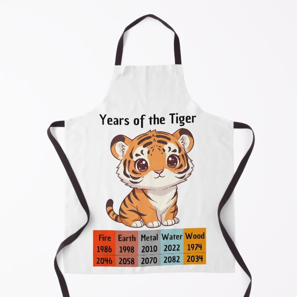 Item preview, Chinese Zodiac Tiger Years | Endearing Animal Illustration designed and sold by Pets & Memes & Stuff.