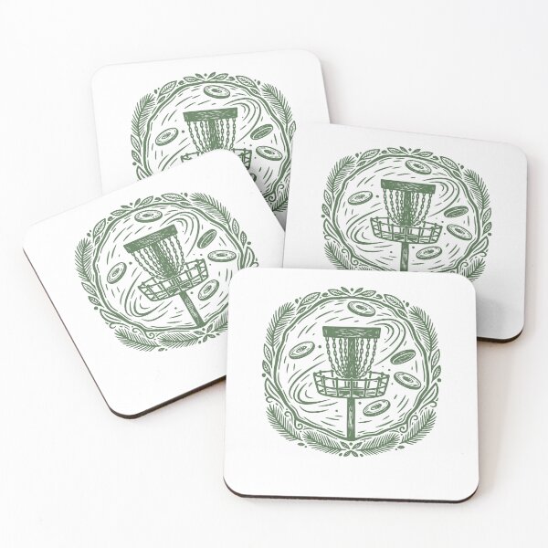 Item preview, Disc Golf Scene Flying Disc Golfers Art designed and sold by LuminOrb.