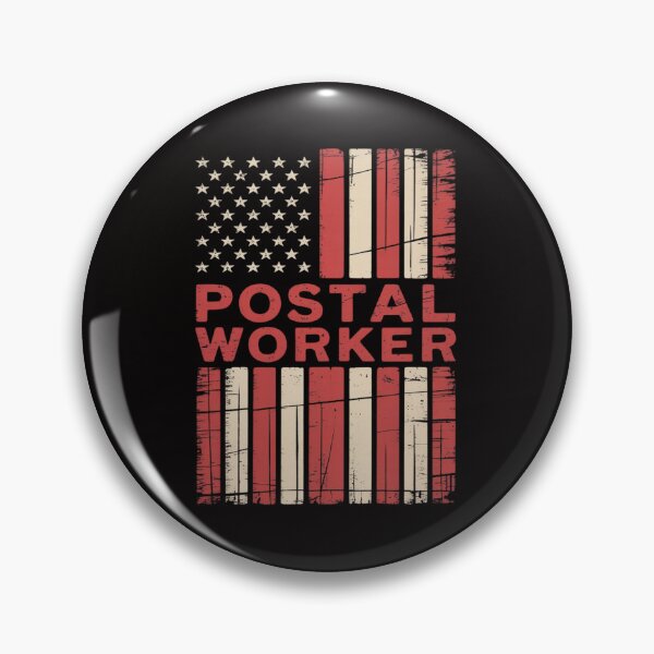 Item preview, Post Office Patriotic Postal Worker American Flag designed and sold by ForestMmost.