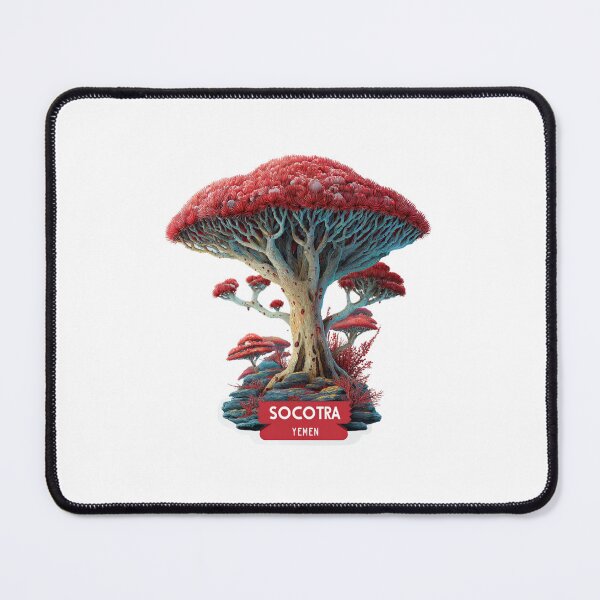 Item preview, Socotra Dragon Blood Tree Yemen Vintage Travel Sticker Design designed and sold by Blurbean.